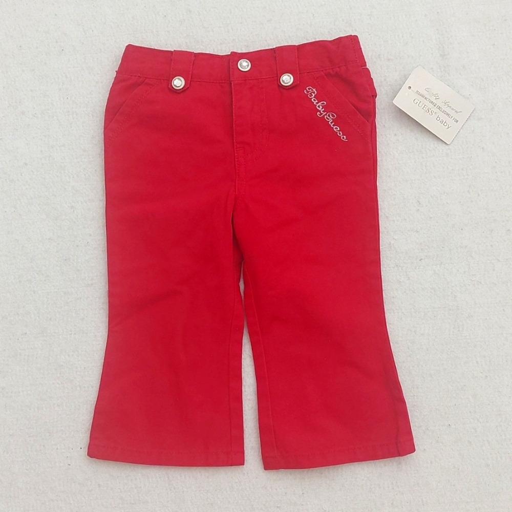 GUESS BABY Red Pants NWT